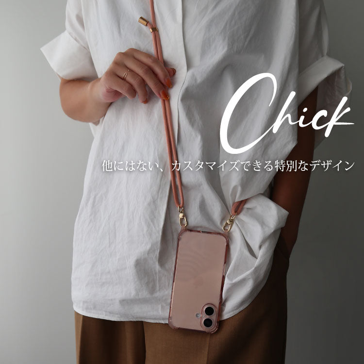 【ストラップセット or ケース単品】4カラー|ストラップホール付け替え可能|4WAYクリアiPhoneケース