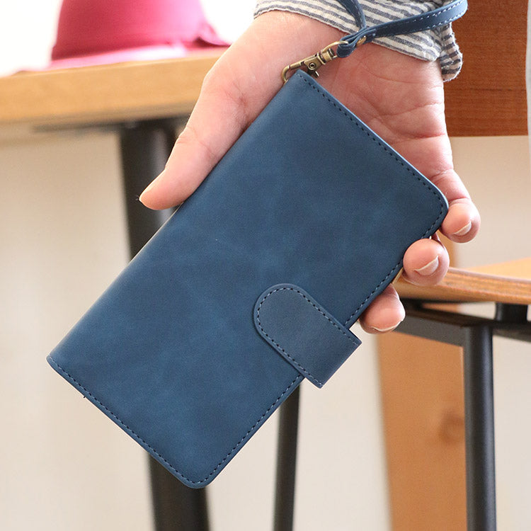 お財布のようなジッパー付き|手帳型iPhoneケース