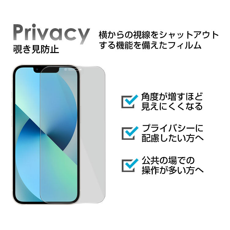 日本製強化ガラスフィルム【覗き見防止】
