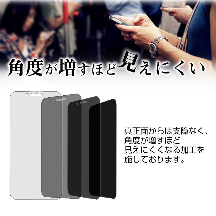 日本製強化ガラスフィルム【覗き見防止】