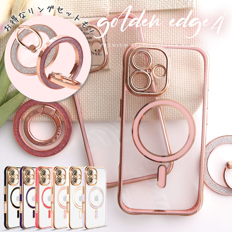 リングセット選択可】MagSafe対応｜ 上品で大人かわいい iPhoneケース