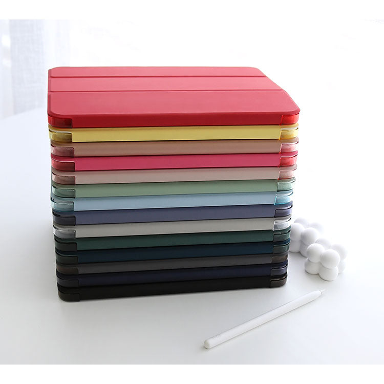 【ガラスフィルム&タッチペン付き】全16カラー|シンプルデザイン iPadケース