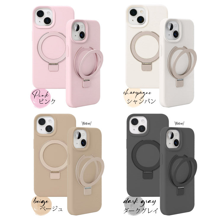 【ショルダーストラッププレゼント】MagSafe対応|リキッドシリコンiPhoneケース