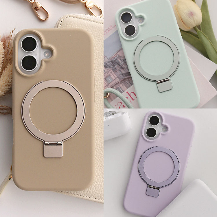 【ショルダーストラッププレゼント】MagSafe対応|リキッドシリコンiPhoneケース