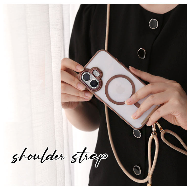 【選べるパッチ＆カラビナ】ストラップ17色｜親子で使えるスマホショルダーストラップorハンドストラップ