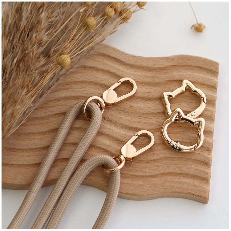 【選べるパッチ＆カラビナ】ストラップ17色｜親子で使えるスマホショルダーストラップorハンドストラップ