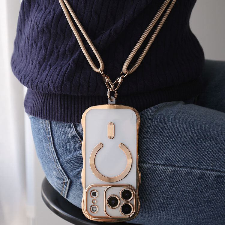 【選べるパッチ＆カラビナ】ストラップ17色｜親子で使えるスマホショルダーストラップorハンドストラップ