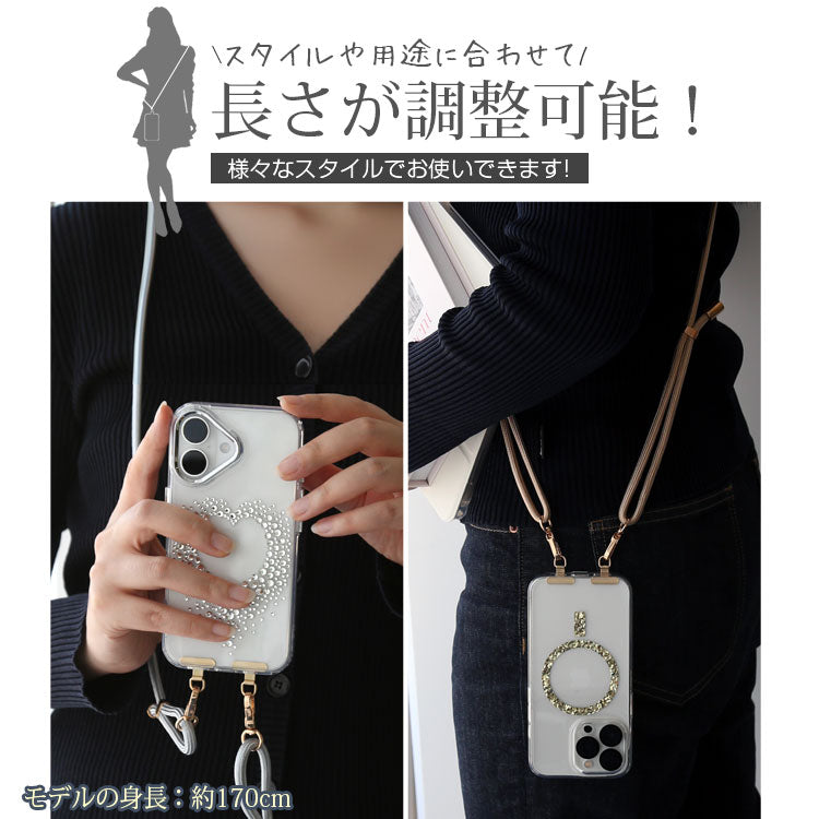 2点吊り用ストラップホルダー付きカラーショルダーストラップ