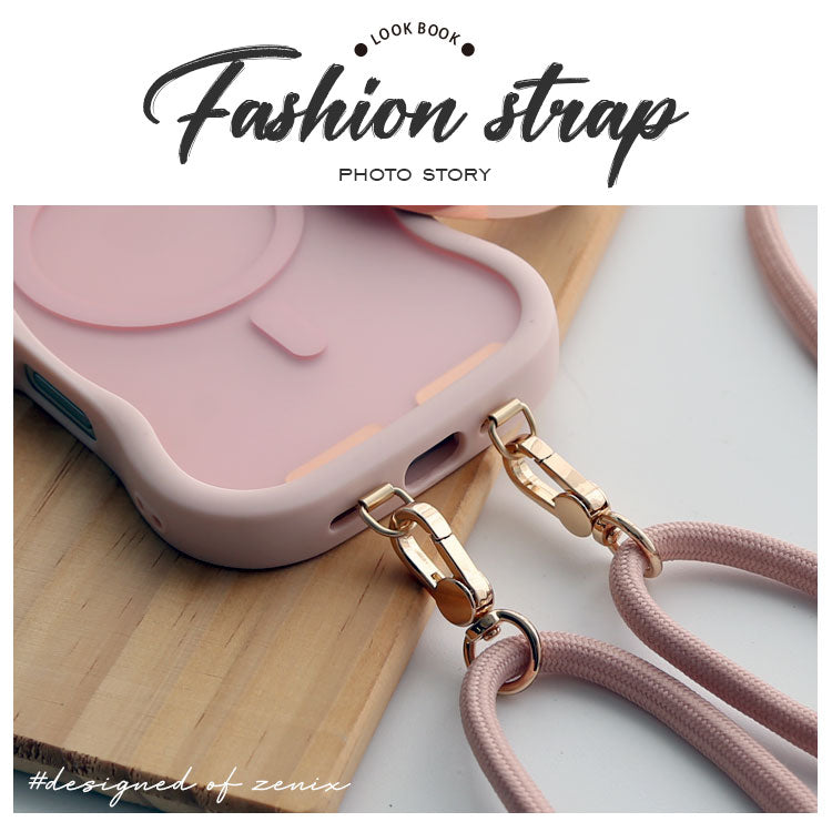 2点吊り用ストラップホルダー付きカラーショルダーストラップ