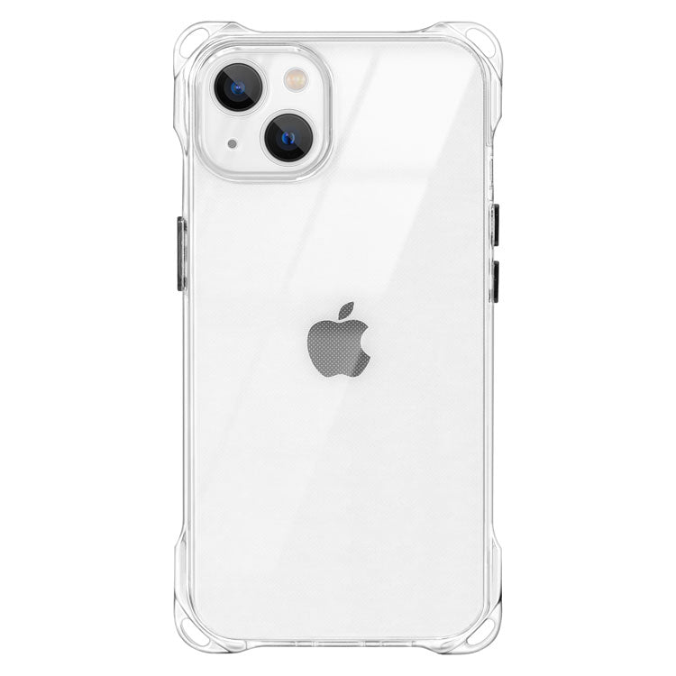 iPhone用ケース クリア&デザインセット iPhone17対応】4つ角ホール付きクリアケース｜ストラップホール×耐衝撃
