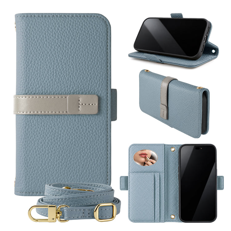 くすみカラー ｜ストラップホール付き｜ 収納ポケット｜手帳型 iPhoneケース