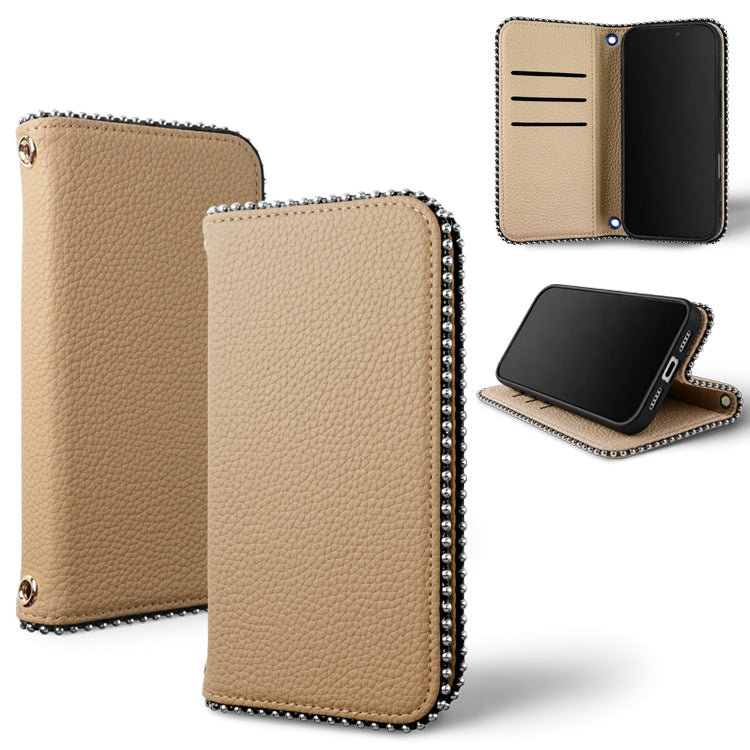 くすみカラー ｜ストラップホール付き｜ 収納ポケット｜手帳型 iPhoneケース