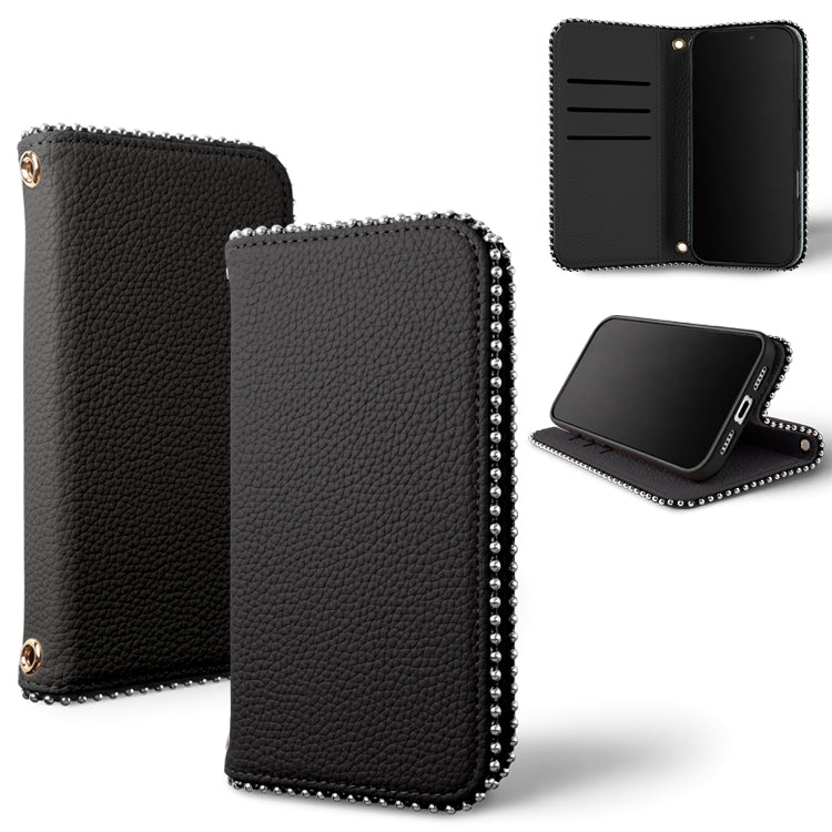 くすみカラー ｜ストラップホール付き｜ 収納ポケット｜手帳型 iPhoneケース