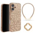 《選べる単品 or リストストラップセット（ショルダー特典つき）》カメリア柄 iPhoneケース｜【CAMÉLIE】大人かわいい10色展開