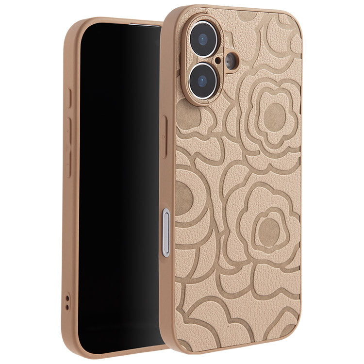 《選べる単品 or リストストラップセット（ショルダー特典つき）》カメリア柄 iPhoneケース｜【CAMÉLIE】大人かわいい10色展開