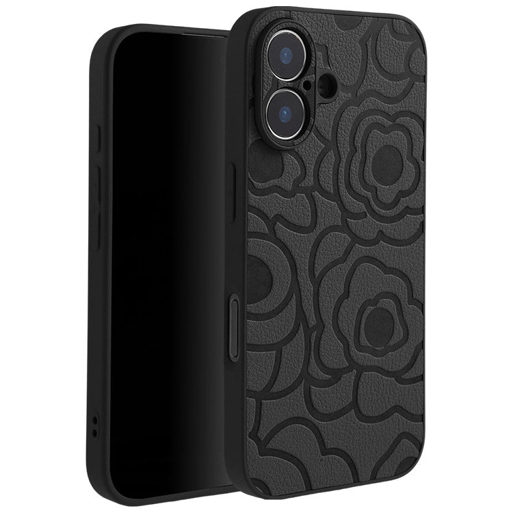 《選べる単品 or リストストラップセット（ショルダー特典つき）》カメリア柄 iPhoneケース｜【CAMÉLIE】大人かわいい10色展開