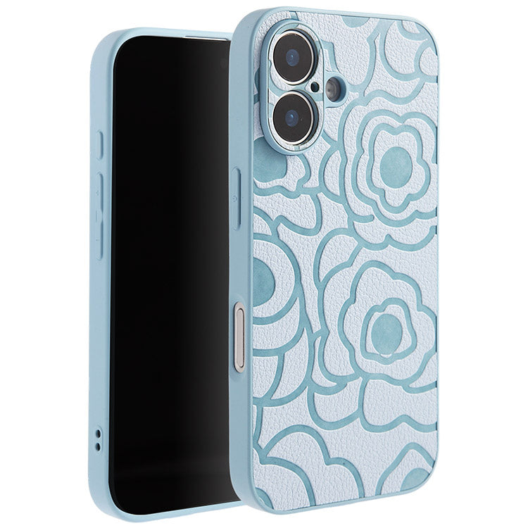 《選べる単品 or リストストラップセット（ショルダー特典つき）》カメリア柄 iPhoneケース｜【CAMÉLIE】大人かわいい10色展開