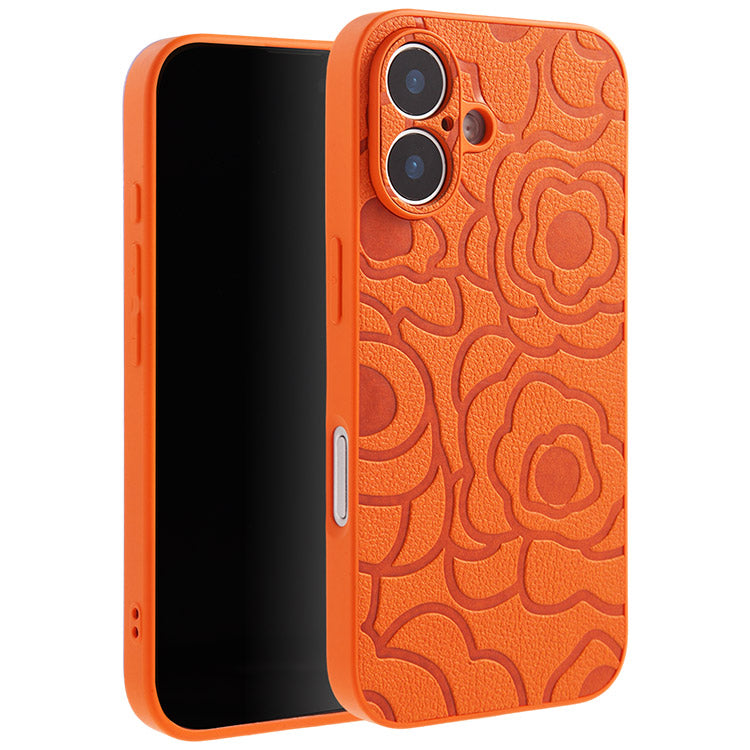 《選べる単品 or リストストラップセット（ショルダー特典つき）》カメリア柄 iPhoneケース｜【CAMÉLIE】大人かわいい10色展開