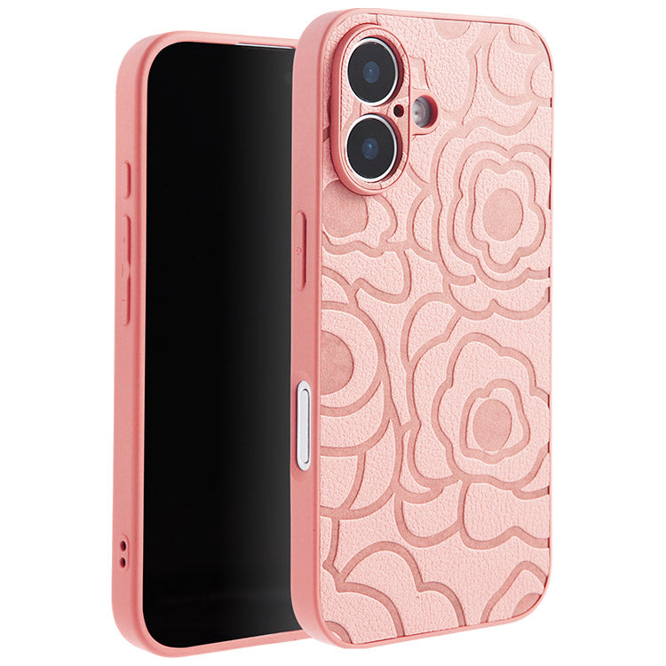 《選べる単品 or リストストラップセット（ショルダー特典つき）》カメリア柄 iPhoneケース｜【CAMÉLIE】大人かわいい10色展開