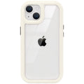 くすみカラー背面クリアハイブリッドiPhoneケース