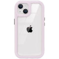 くすみカラー背面クリアハイブリッドiPhoneケース