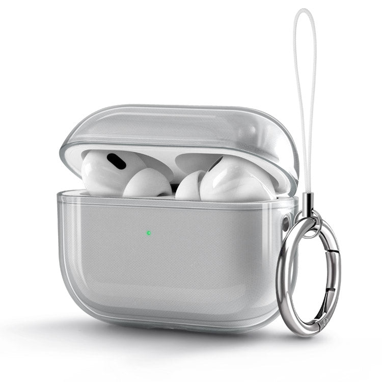AirPodsクリアケース｜クリアカラー 全6色｜カラビナ付き・傷防止・TPU