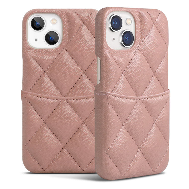 キルティングカードポケット付きiPhoneケース[iPhone16/15シリーズ]