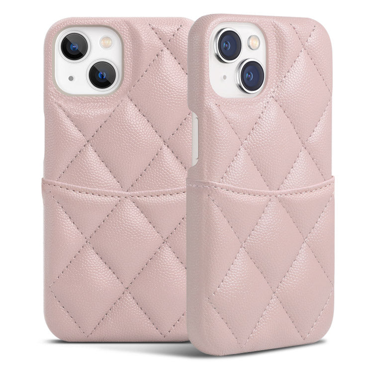 【ショルダーストラッププレゼント】カードポケット付き キルティング レザー 風 iPhoneケース [iPhone16/15シリーズ]
