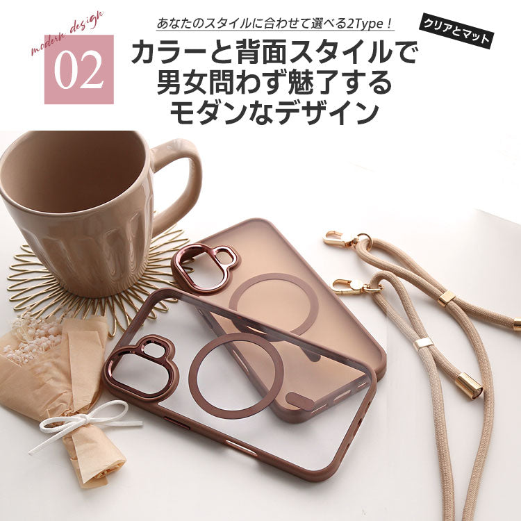 背面クリアケース｜【MagSafe対応】トレンドくすみカラーiPhoneケース[iPhone16/15/14/13シリーズ]