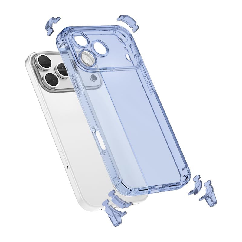 【ストラップセット or ケース単品】7カラー｜ストラップホール付け替え可能｜4WAYクリアiPhoneケース