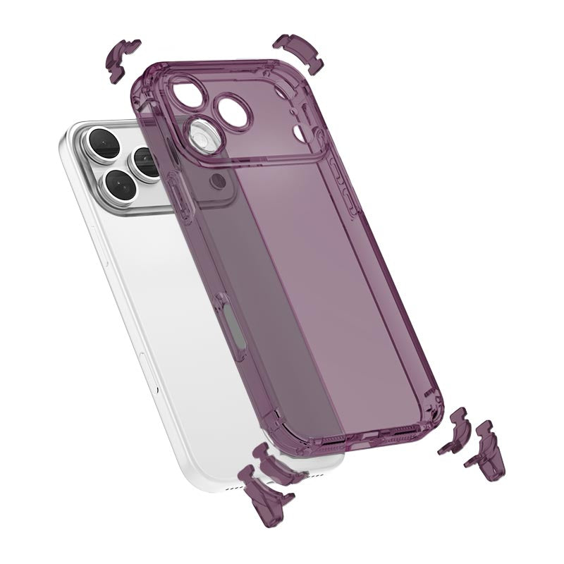 【ストラップセット or ケース単品】7カラー｜ストラップホール付け替え可能｜4WAYクリアiPhoneケース