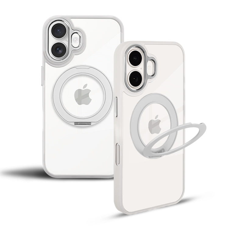 【クリアケース+MagSafeリングセット】ニュアンスカラーで魅せる ユニセックス iPhoneケース