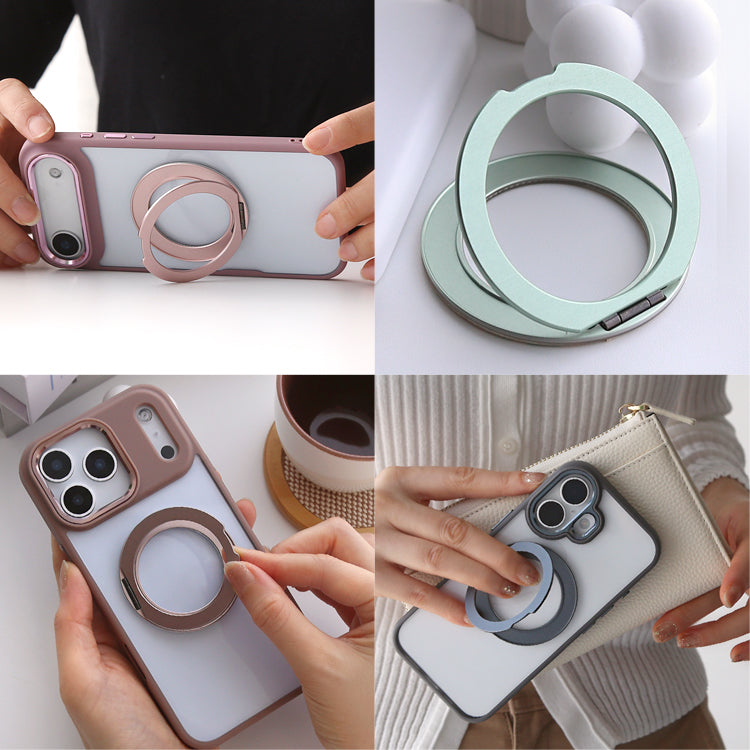 【クリアケース+MagSafeリングセット】ニュアンスカラーで魅せる ユニセックス iPhoneケース