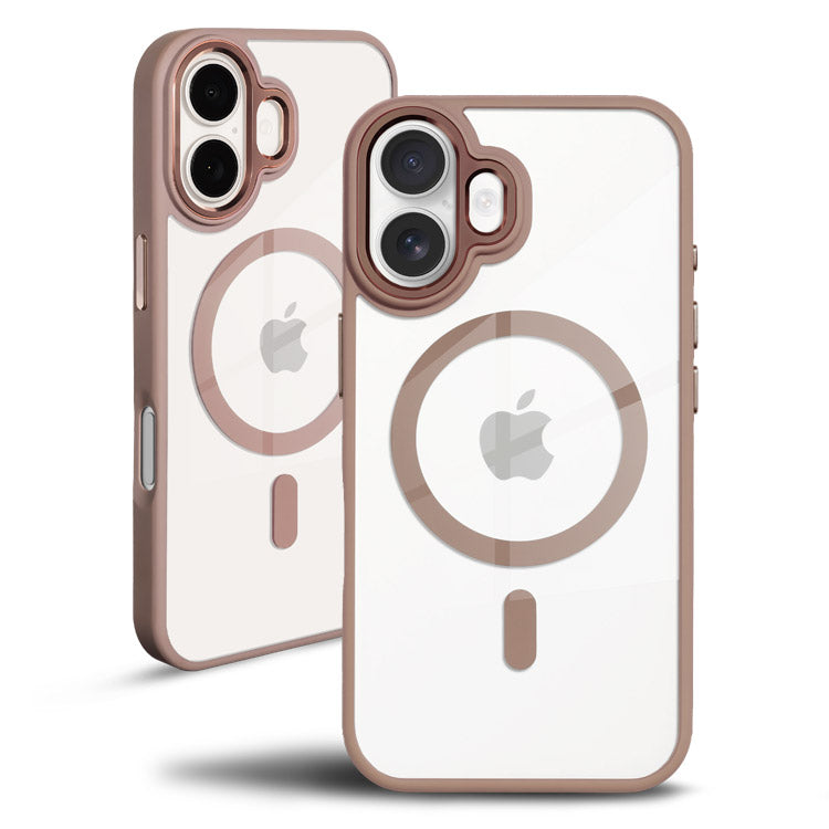 背面クリアケース｜【MagSafe対応】トレンドくすみカラーiPhoneケース[iPhone16/15/14/13シリーズ]