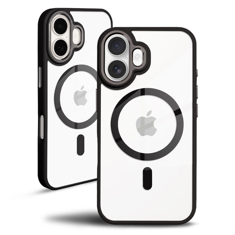 背面クリアケース｜【MagSafe対応】トレンドくすみカラーiPhoneケース[iPhone16/15/14/13シリーズ]