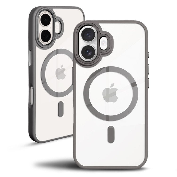 背面クリアケース｜【MagSafe対応】トレンドくすみカラーiPhoneケース[iPhone16/15/14/13シリーズ]