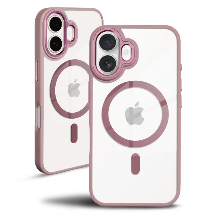 背面クリアケース｜【MagSafe対応】トレンドくすみカラーiPhoneケース[iPhone16/15/14/13シリーズ]