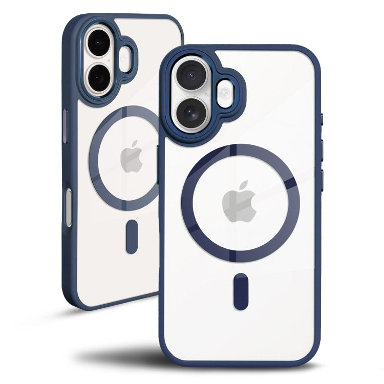 背面クリアケース｜【MagSafe対応】トレンドくすみカラーiPhoneケース[iPhone16/15/14/13シリーズ]