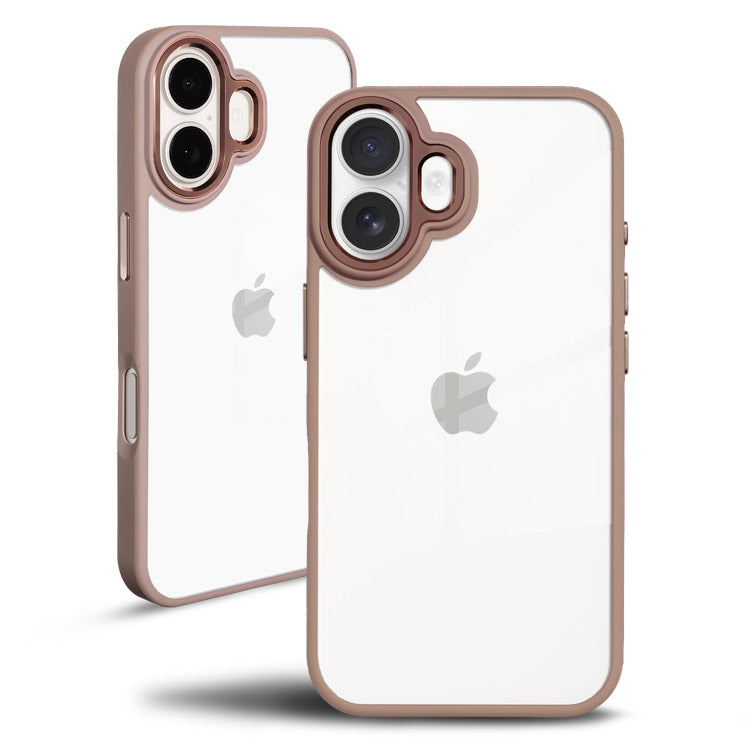 くすみカラー背面クリアケース｜シンプル耐衝撃スマホケース[iPhone16/15/14/13シリーズ]