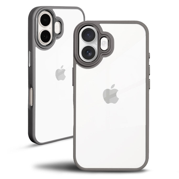 くすみカラー背面クリアケース｜シンプル耐衝撃スマホケース[iPhone16/15/14/13シリーズ]