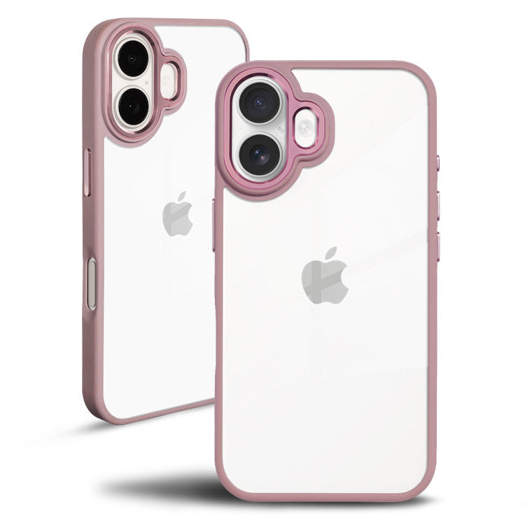くすみカラー背面クリアケース｜シンプル耐衝撃スマホケース[iPhone16/15/14/13シリーズ]