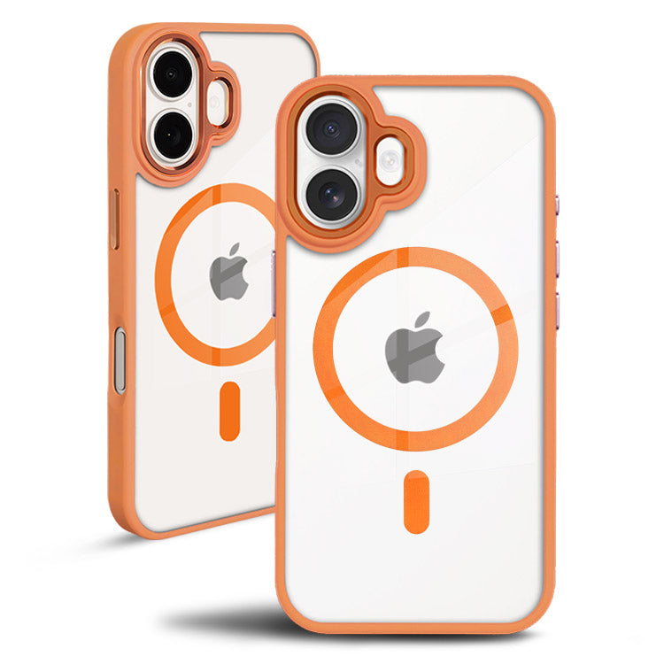 背面クリアケース｜【MagSafe対応】トレンドくすみカラーiPhoneケース[iPhone17/16/15/14/13シリーズ]
