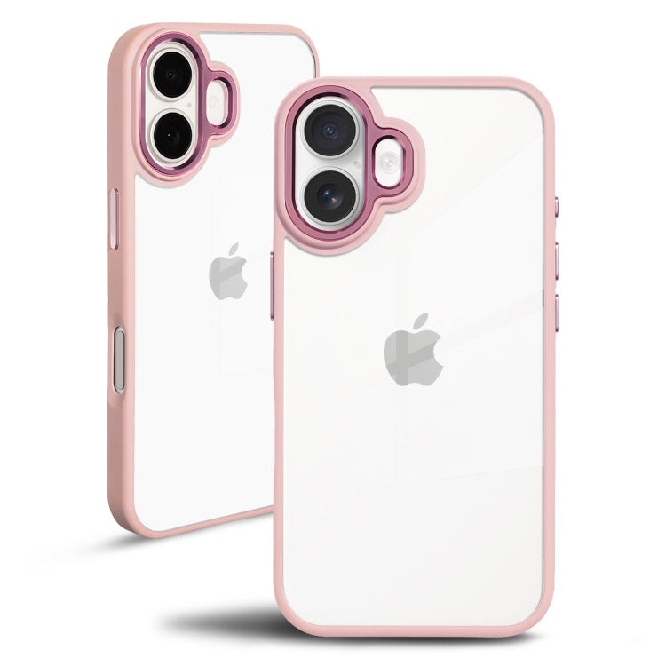 くすみカラー背面クリアケース｜シンプル耐衝撃スマホケース[iPhone16/15/14/13シリーズ]
