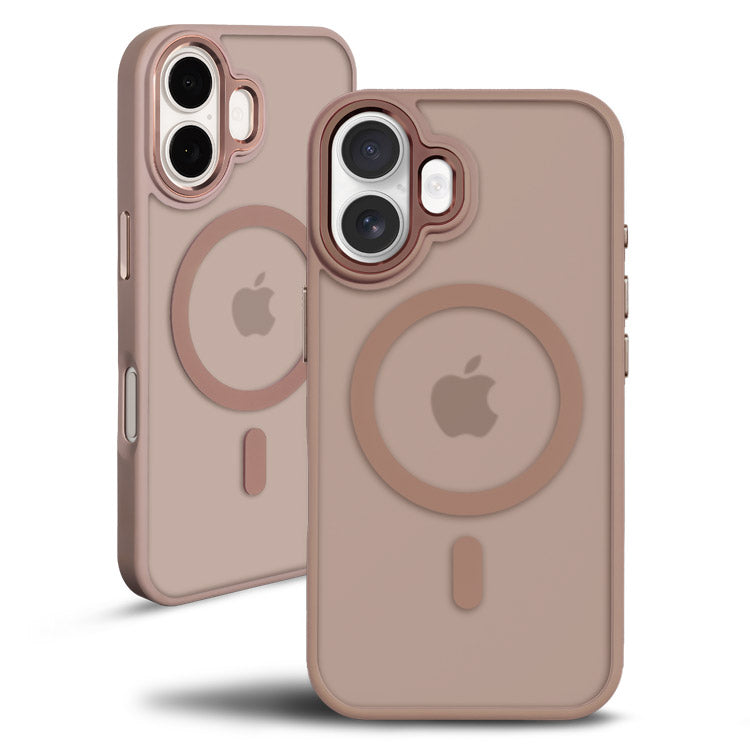 【Magsafe対応】背面マットiPhoneケース｜耐衝撃仕様・人気のくすみカラー[iPhone16/15/14/13シリーズ]
