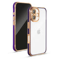 背面クリア バンパーケース｜ゴールドライン iPhoneケース｜全6色｜[iPhone17/16/15/14/13シリーズ]