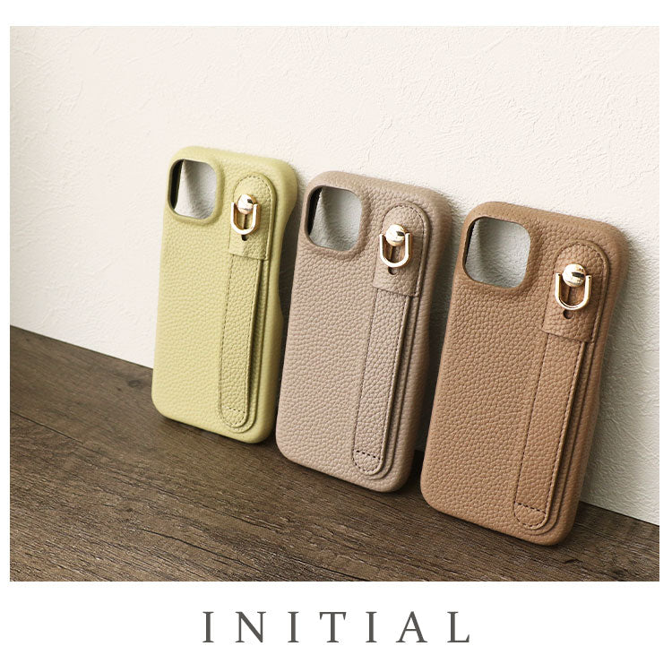 【ショルダーストラッププレゼント】【背面ベルト付き】本革風レザーiPhoneケース｜大人くすみカラー全8色・スタンド＆落下防止ベルト付き