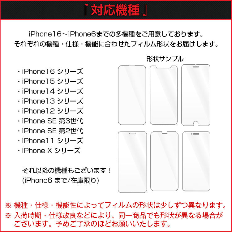 選べる4タイプ｜日本製｜強化ガラスフィルム