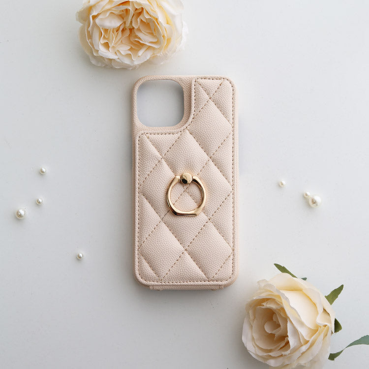 キルティングショルダーiPhoneケース[iPhone15シリーズ]
