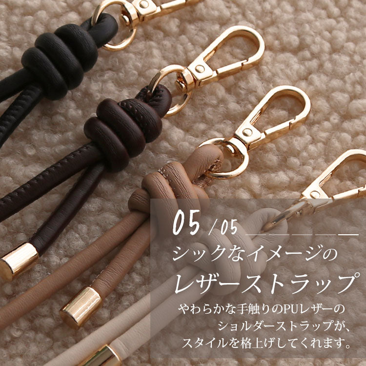 【選べる スマホグリップ付き ショルダーストラップ付き】マーブル柄｜バンパー型 iPhoneケース