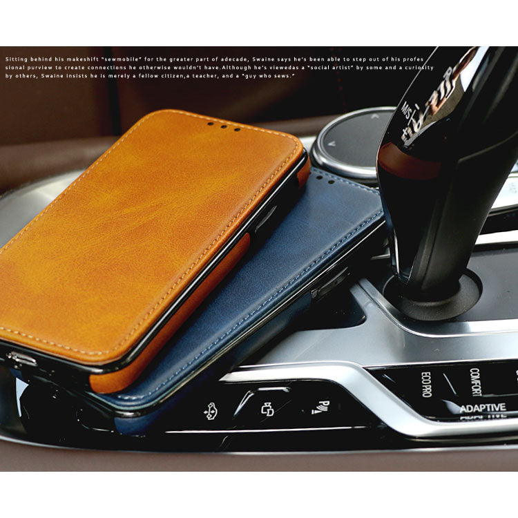 マグネット搭載｜手帳型iPhoneケース